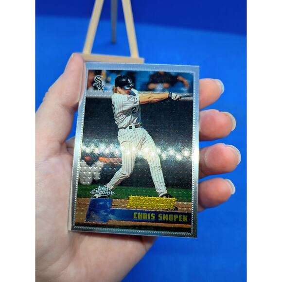 1996 1st First Topps CHROME #137 Chris Snopek RC "Iconic Set" - Picture 3 of 6